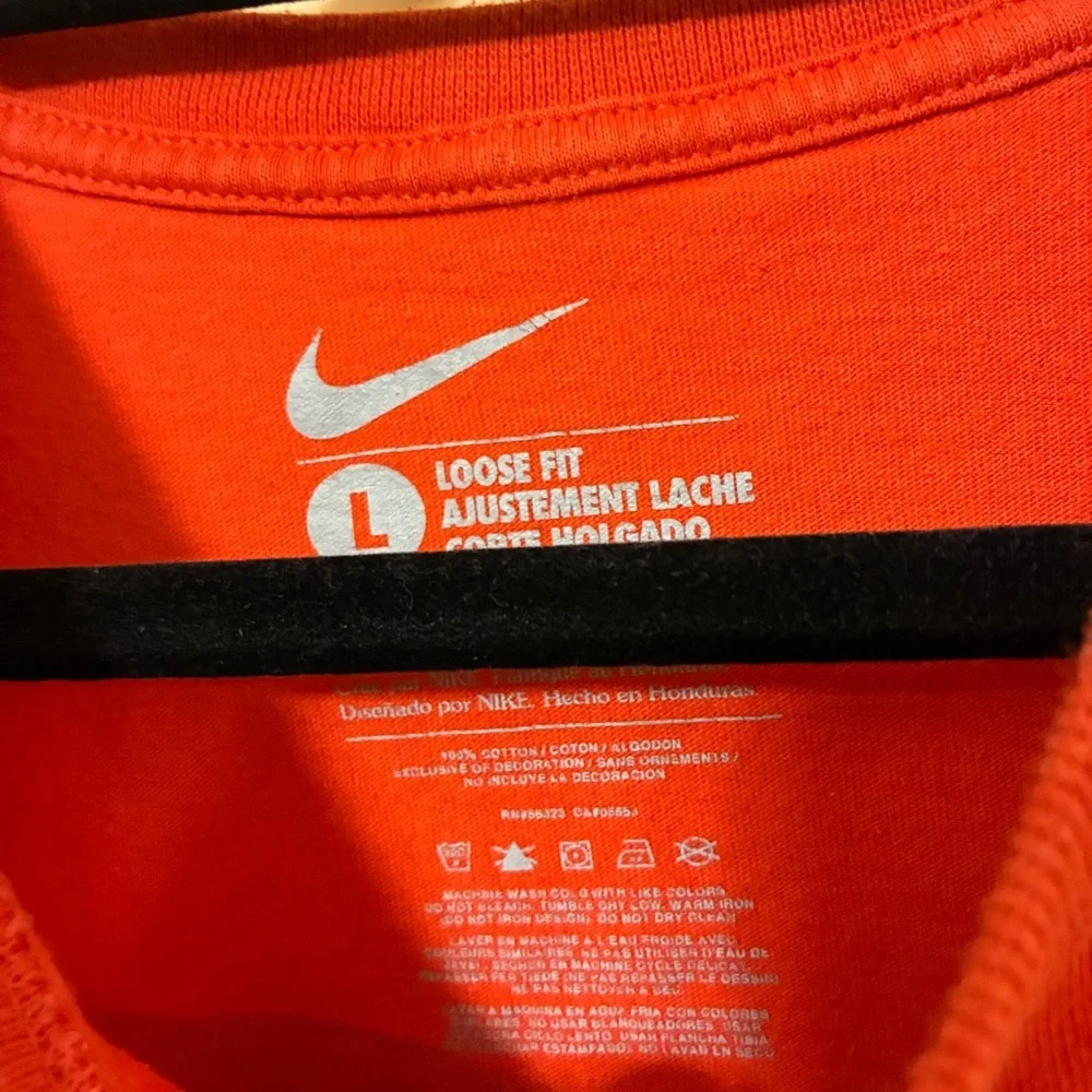Virginia Tech Hokies Soccer Tee Men’s L Nike Loose Fit Short Sleeve T-Shirt
